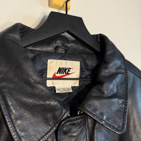 Rare Vintage Nike Red Tag Leather Jacket - Picture 3 of 5